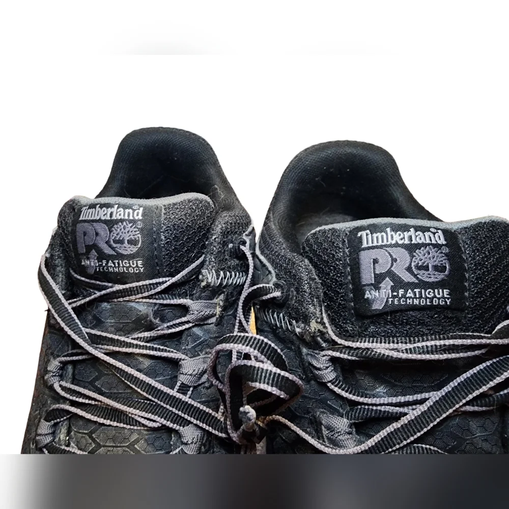 Timberland PRO steel alloy toed work boots | black & gray | Men's 9 medium - Picture 3 of 12